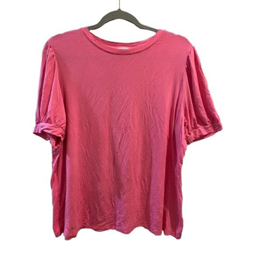 Women's XL 16/18 T-shirt Time and Tru Short Sleeve Pink Pull-over